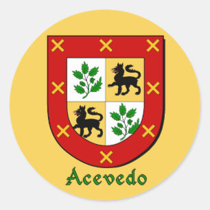 Acevedo Family Shield Stickers