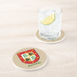 Acevedo Heraldic Shield Coaster