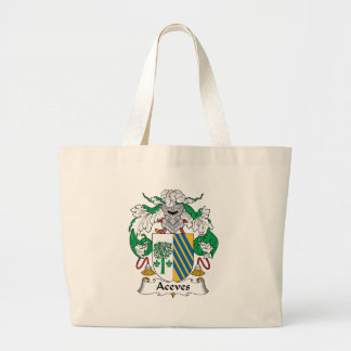 Aceves Family Crest Large Tote Bag