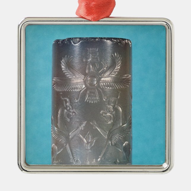 Achaemenid cylinder seal metal tree decoration (Front)