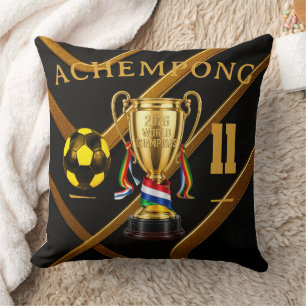 Achempong 2026 Global Games: Gold Ribbon Trophy Cushion
