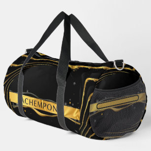 Achempong: The Auric Cascade   Opulent Liquid Gold Duffle Bag