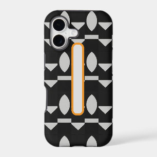 Achempong Vibrant Orange Accent Noir Luxury Design