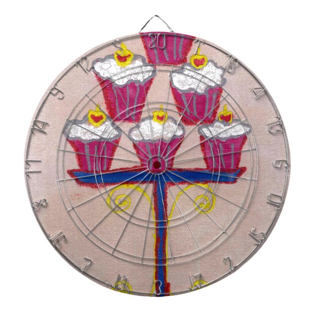 Achempong's Artful Inspirational Cupcake Couture Dartboard (Front)