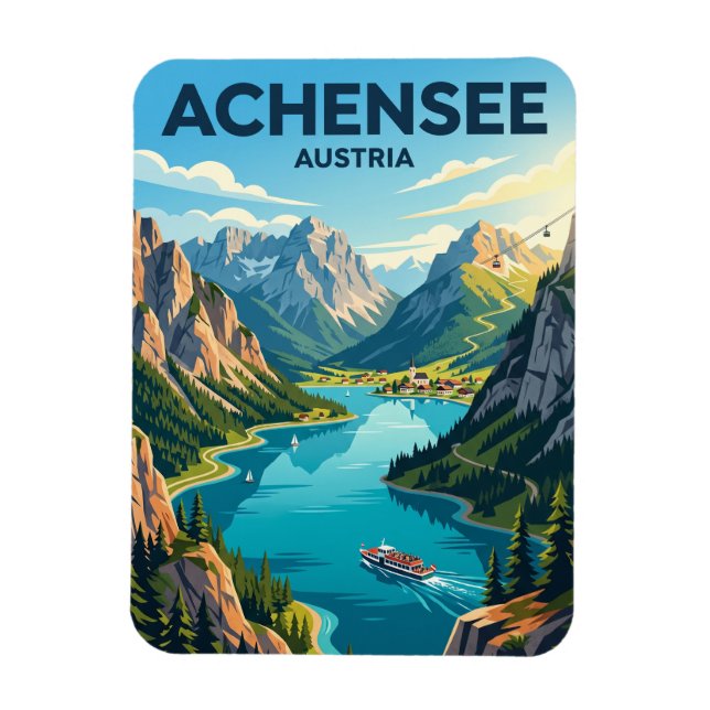 Achensee Austria Magnet (Vertical)