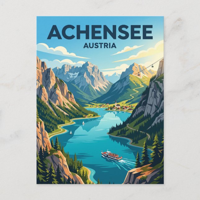 Achensee Austria Postcard (Front)