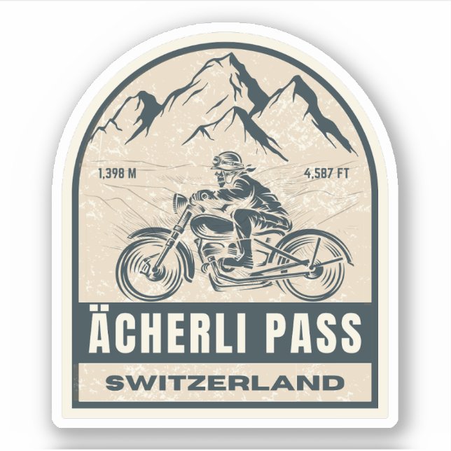 Ächerli Pass swiss–alps motorcycle tour (Front)