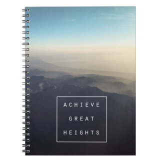 Achieve Great Heights Spiral Notebook