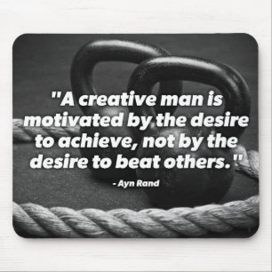 Achieve - Kettlebell Workout Motivational Mouse Pad