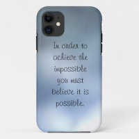 achieve the impossible blue grey iPhone 5 case