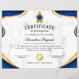Achievement Appreciate Certificate