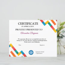 Achievement Appreciate Gold red logo