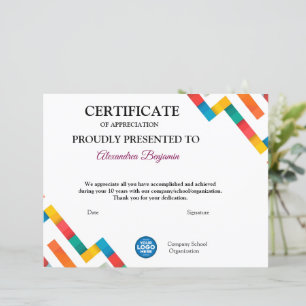Achievement Appreciate Gold red logo