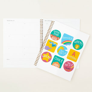 Achievement Labels Spiral Planner