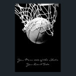 Achievement Motivational Quote Basketball Poster<br><div class="desc">I Love This Game. Popular Sports - Basketball Game Ball Image.</div>