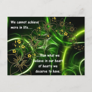Achievement Motivational Quote Postcard