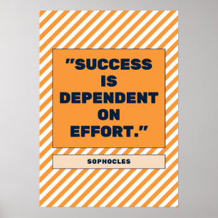 Achievement Unleashed: Effort as the Key to Succes Poster