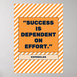 Achievement Unleashed: Effort as the Key to Succes Poster