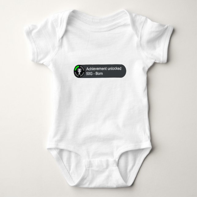 Achievement Unlocked - Born Baby Bodysuit (Front)