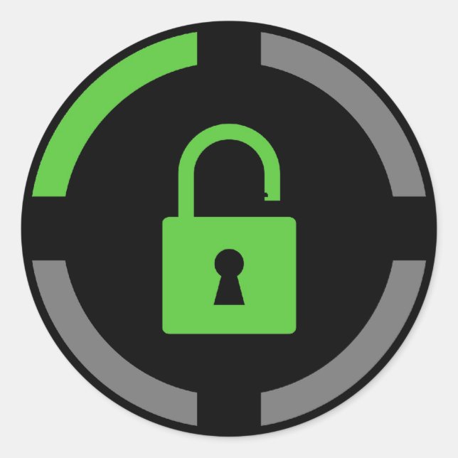 Achievement Unlocked Classic Round Sticker (Front)