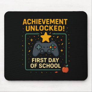 Achievement Unlocked Funny New Ck To School Video  Mouse Pad