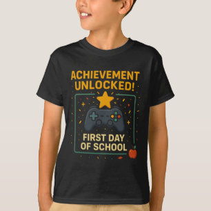 Achievement Unlocked Funny New Ck To School Video T-Shirt