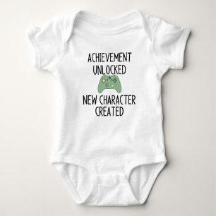 Achievement unlocked new character created baby bodysuit