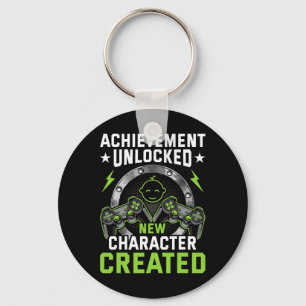 Achievement Unlocked New Character Created Video G Key Ring