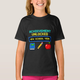 Achievement Unlocked: New School Year Retro Game T-Shirt