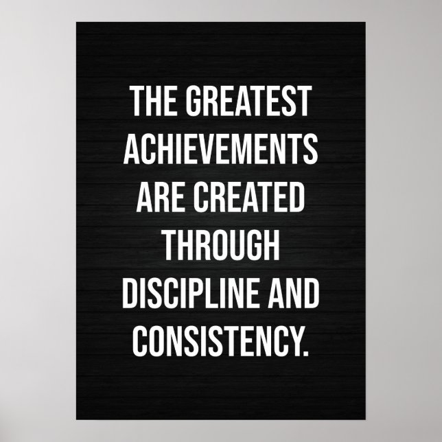 Achievements - Success Motivational Poster (Front)