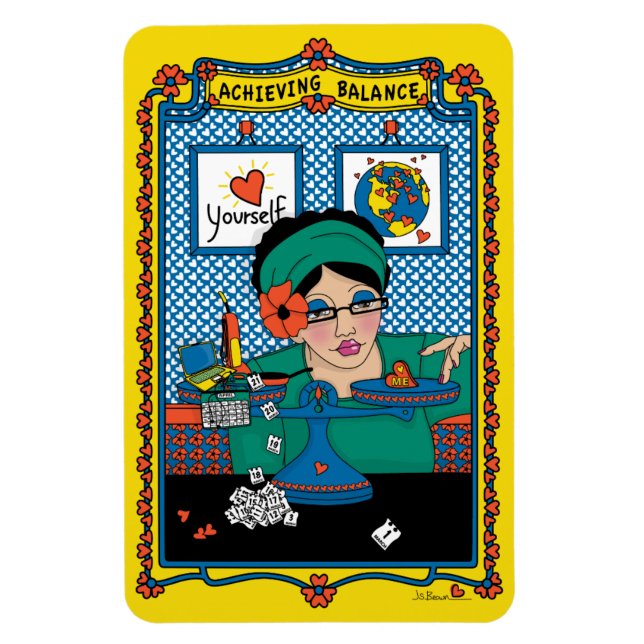 Achieving Balance_B_4x6 Refrigerator Magnet (Vertical)