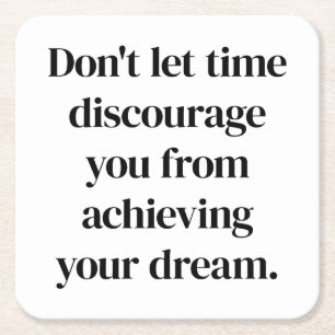 Achieving Your Dream Paper Coaster