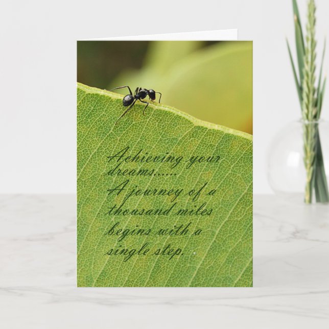 Achieving your dreams card (Front)