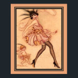 Achille Mauzan, Art Deco, Vie Parisienne Poster<br><div class="desc">Cupid and showgirl,  Art Deco,  print by Achille Mauzan for Vie Parisienne</div>