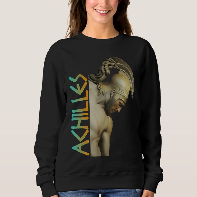 Achilles Greek Warrior Sweatshirt (Front)