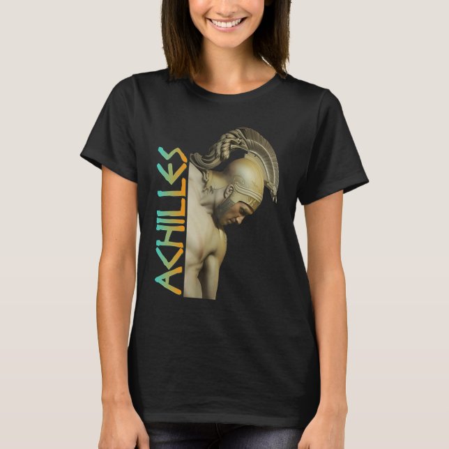 Achilles Greek Warrior T-Shirt (Front)