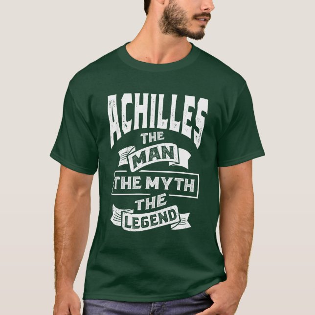 Achilles Personalised Name Birthday Gift T-Shirt (Front)