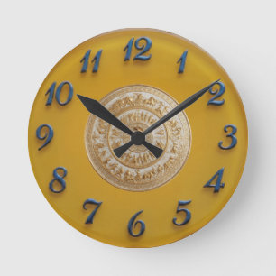 Achilles Shield Lemon Dial Round Clock