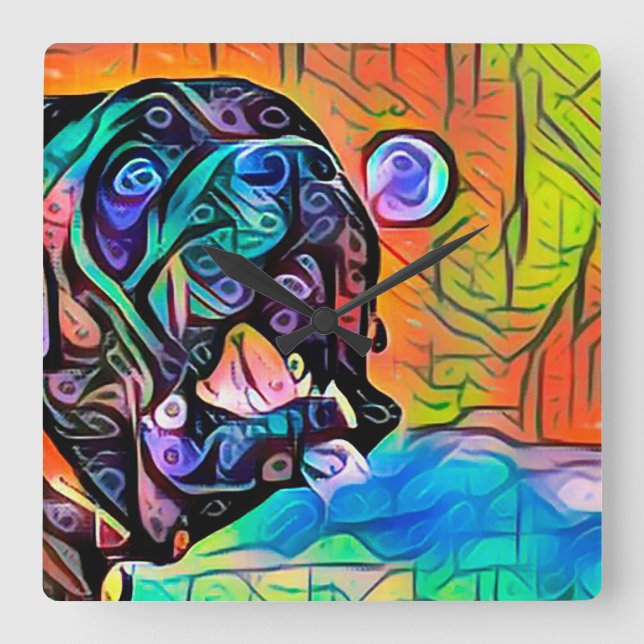 Achilles the Cane Corso Bubble Clock (Front)