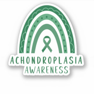 Achondroplasia Green Rainbow Ribbon Awareness