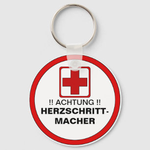 ACHTUNG !  Herzschrittmacher Key Ring