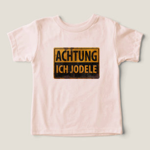ACHTUNG ICH JODELE Lustig German Yodel Sign Schild