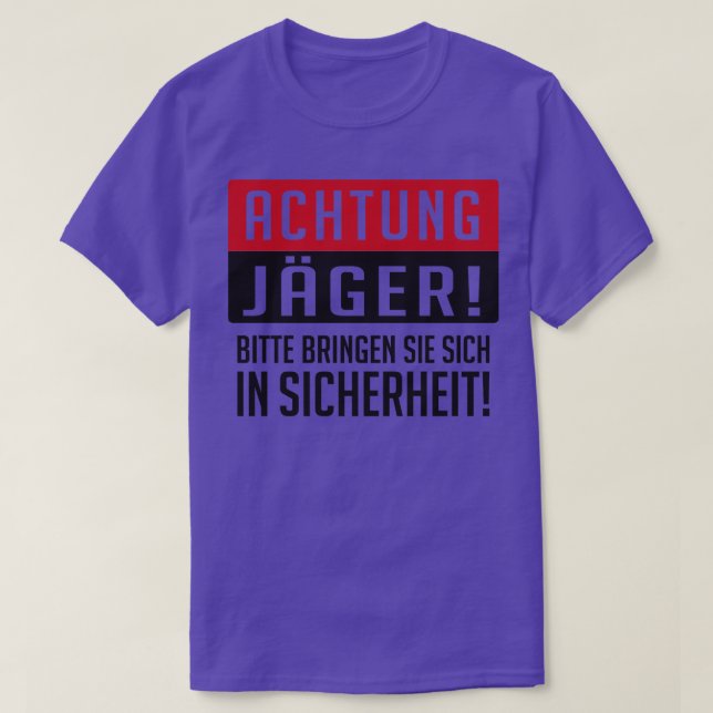 Achtung jager T-Shirt (Design Front)