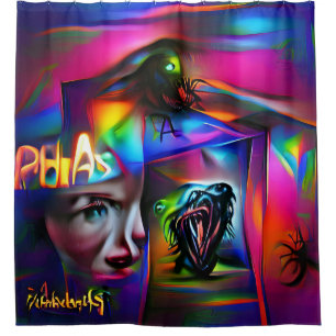 Achulophobia shower curtain