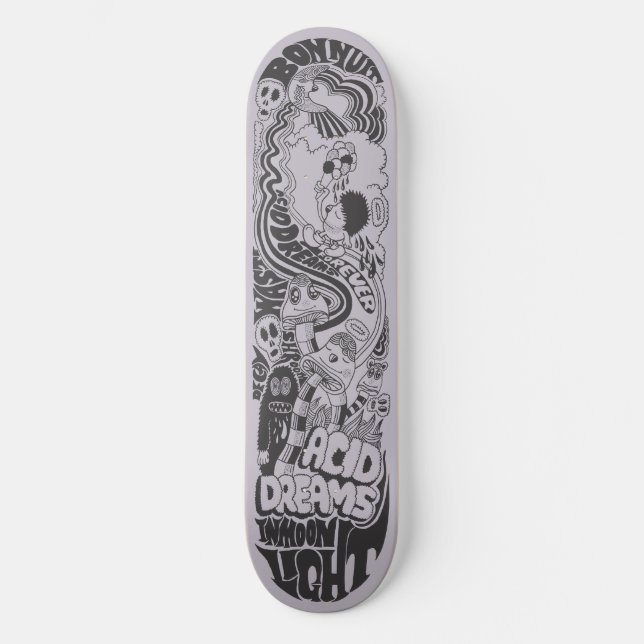 Acid Dreams in Moon Light Skateboard (Front)
