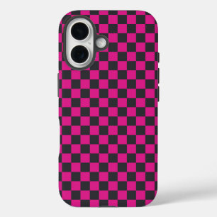 Acid green black checkerboard pattern Case-Mate iP iPhone 16 Case