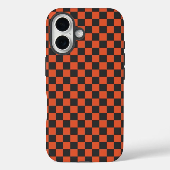Acid green black checkerboard pattern Case-Mate iP iPhone Case (Back)