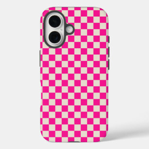 Acid green black checkerboard pattern Case-Mate iP iPhone 16 Case
