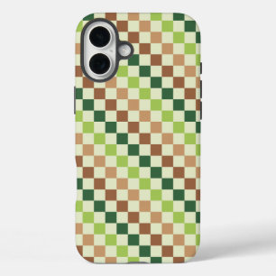 Acid green black checkerboard pattern Case-Mate iP iPhone 16 Plus Case