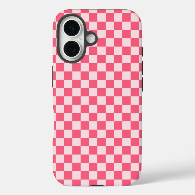 Acid green black chequerboard pattern Case-Mate iP iPhone Case (Back)
